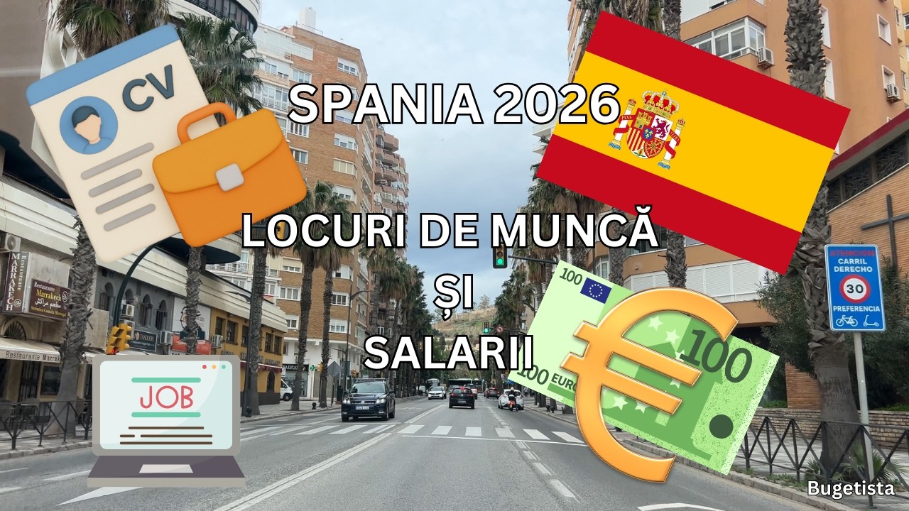 Spania 2026: locuri de muncă și salarii.