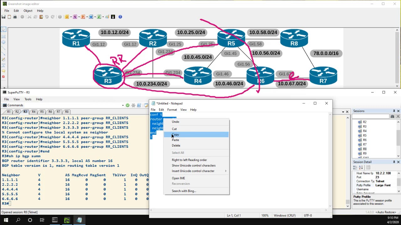 BGP - Route Reflectors & Peer Groups