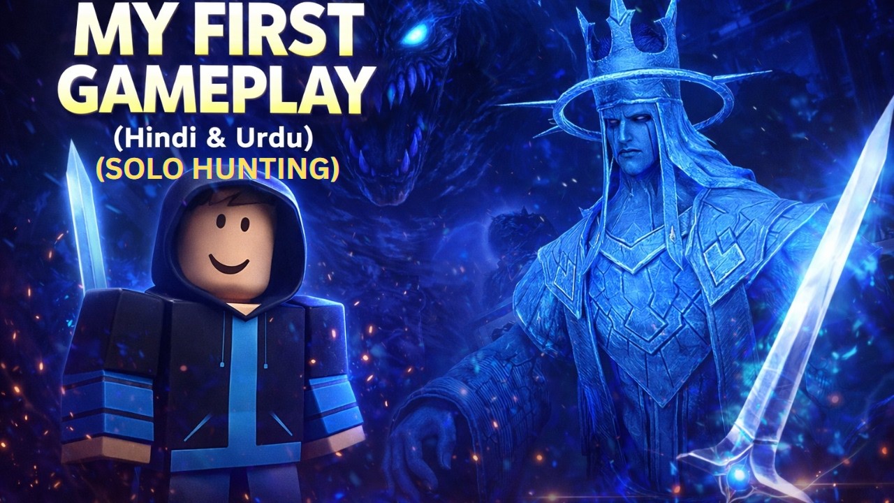My First Gameplay in SOLO HUNTING 🔥 | Roblox Solo Leveling Style Game