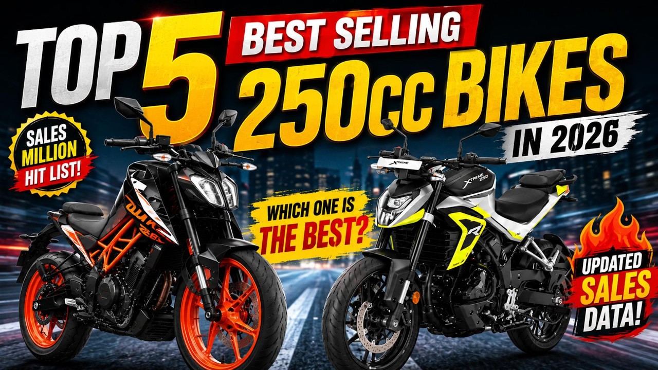 Top 5 Best Selling 250cc Bikes in India 2026 | Which Bike Dominated the Sales Chart?