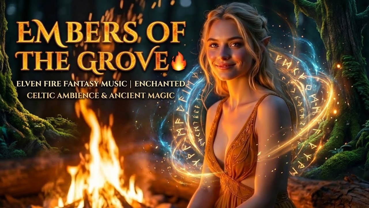 Epic Elven Fantasy Music | "Embers of the Grove" | Magical Fire Ritual & Dark Celtic Ambience