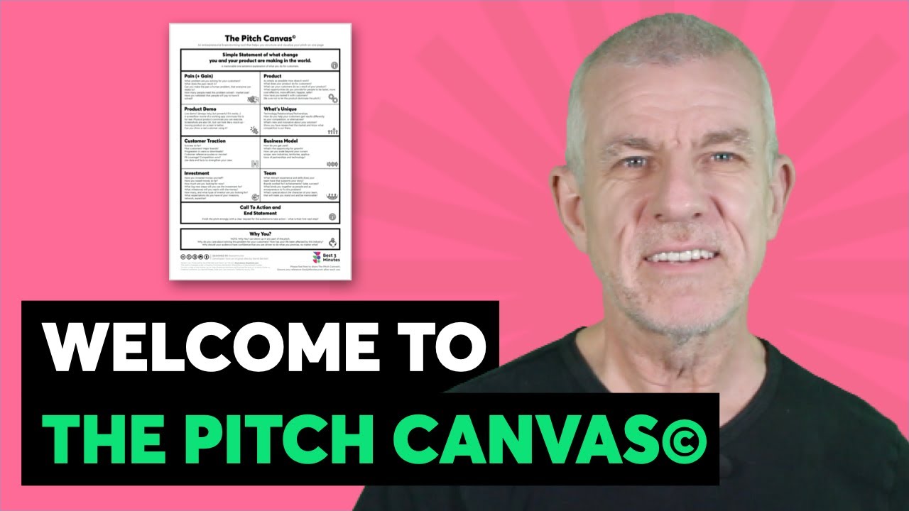 Welcome to The Pitch Canvas© with creator David Beckett, TEDx Speech Coach