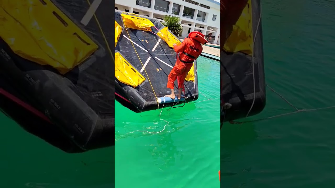#Liferaft upright position | #Liferaft revert position