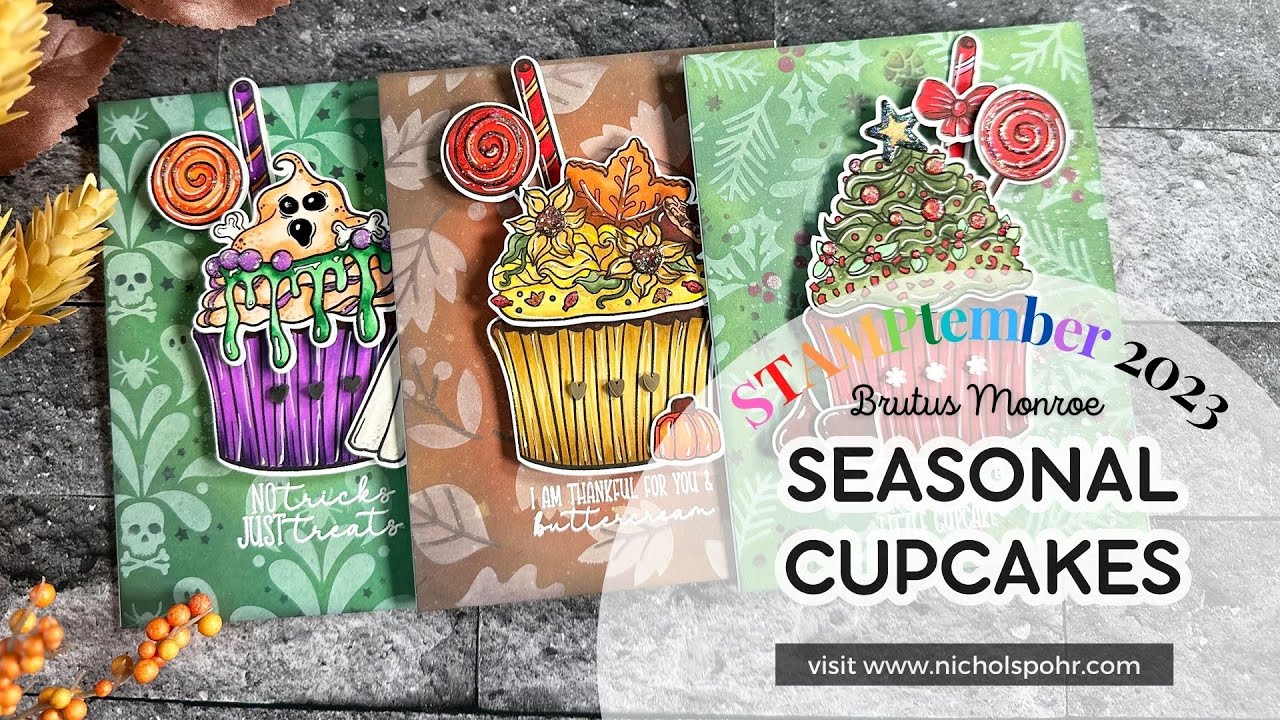 STAMPtember 2023 Exclusive Limited Edition | Brutus Monroe Seasonal Cupakes