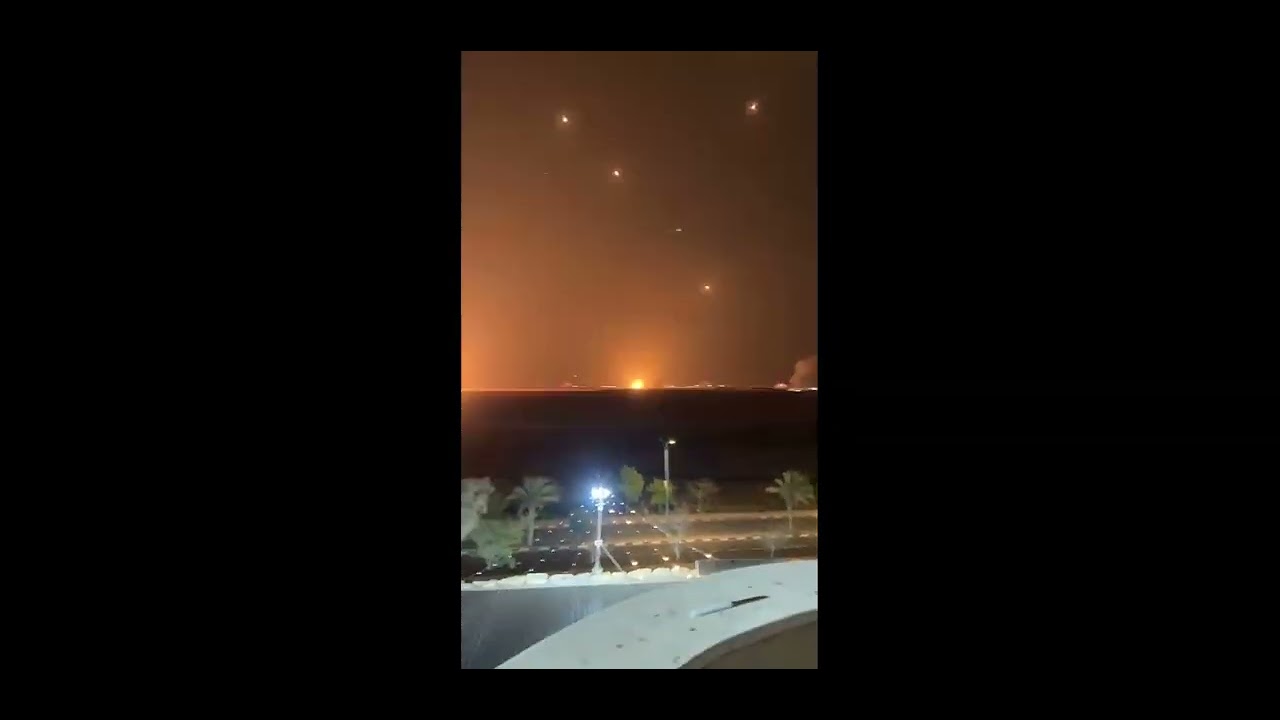 Iran's Missile Attack Compilation