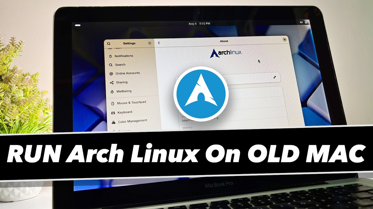 How TO Install Arch Linux on OLD MacBook