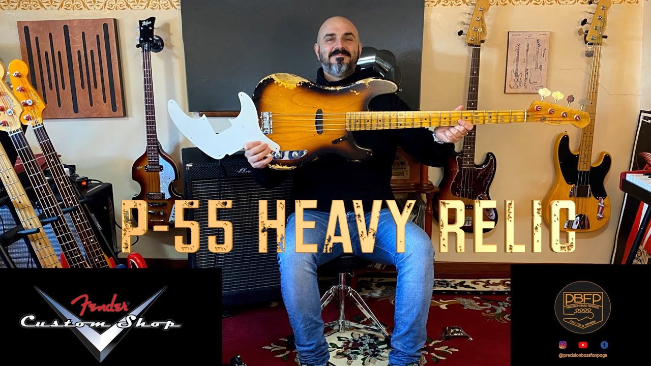 Fender CUSTOM SHOP P 55 Heavy Relic - BASS PILLS