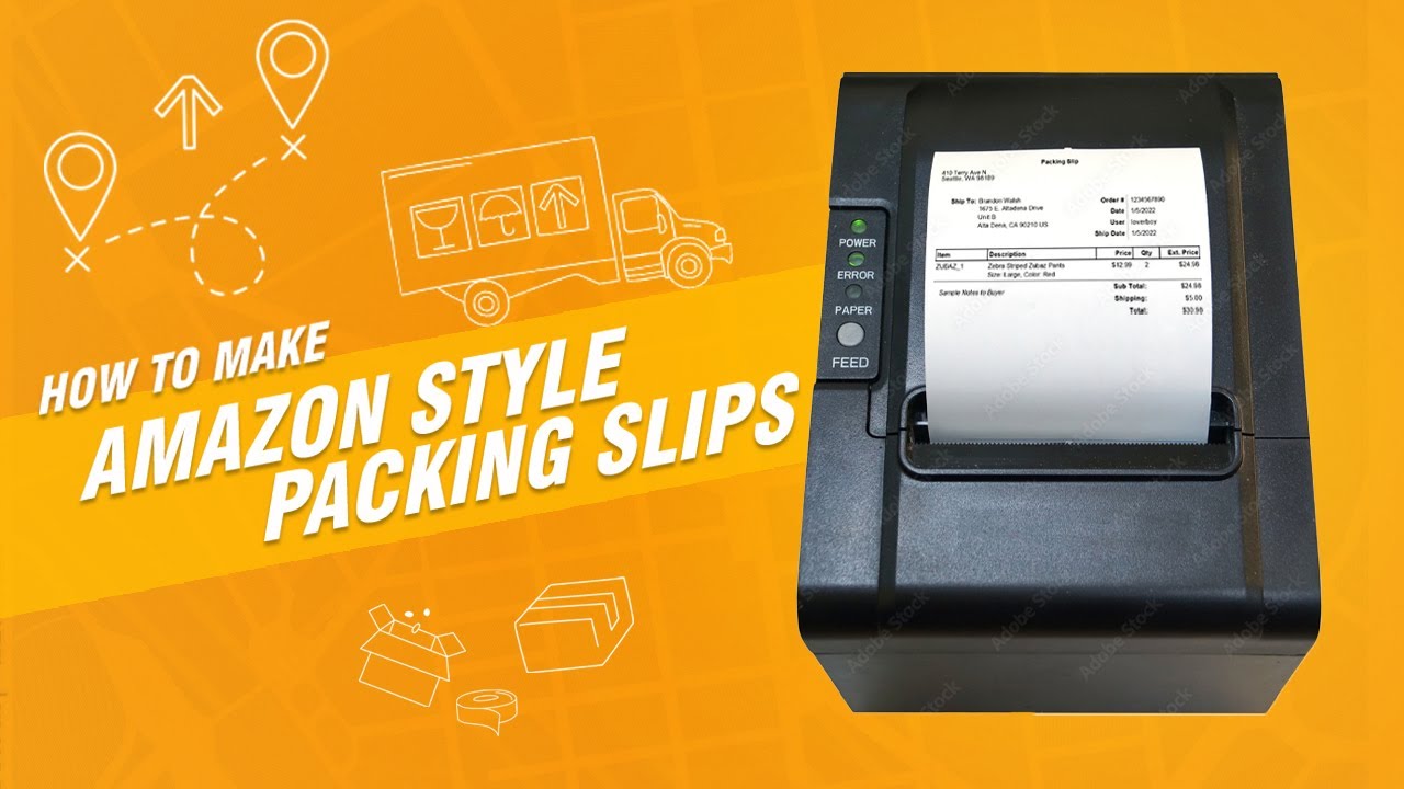 How to Make Amazon Style Packing Slips without a POS