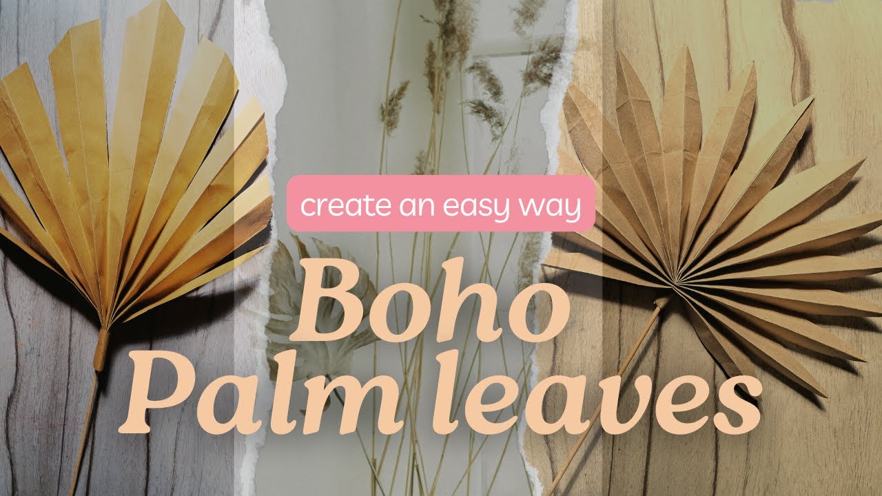 🤔Brown Bag Magic: Transform Paper into Beautiful Boho Leaves | DIY Boho leaf | Boho Home Decor😍😍😍