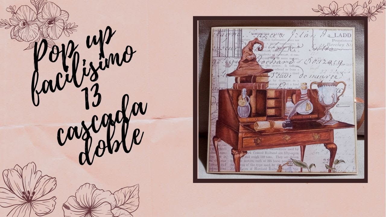 Pop up facilito, cascada doble#maloruscrap #scrapbooking #cascadadoble
