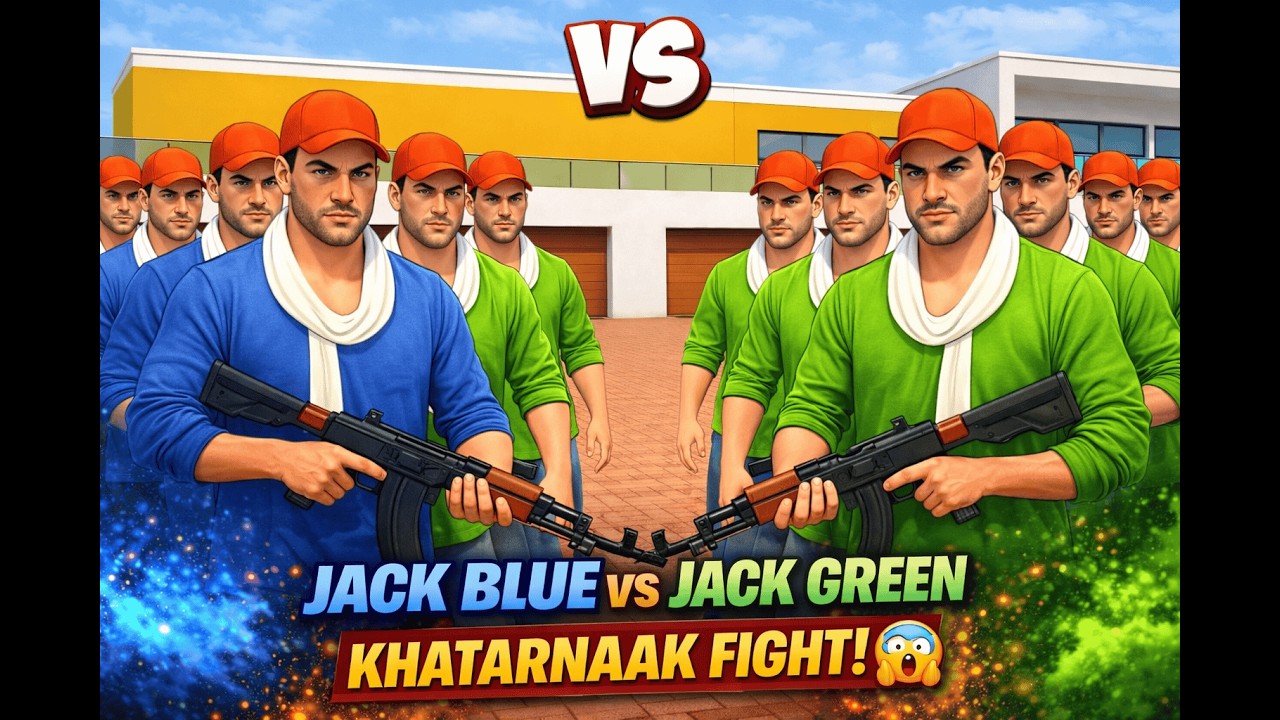 Jack Blue Gang vs Jack Green Gang 🔥 | Khatarnak Gang War Fight 😱 | Full Action Movie