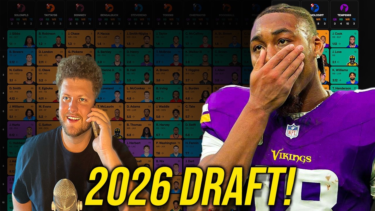 12 Team Sleeper Fantasy Football Mock Draft 1.03