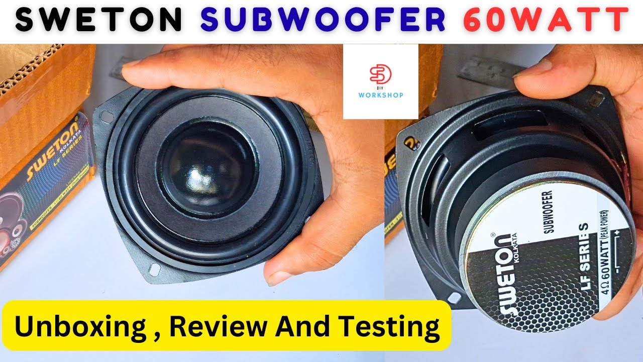 Sweton 4inch Subwoofer Unboxing and Review #sweton #subwoofer #amplifier #sddiyworkshop
