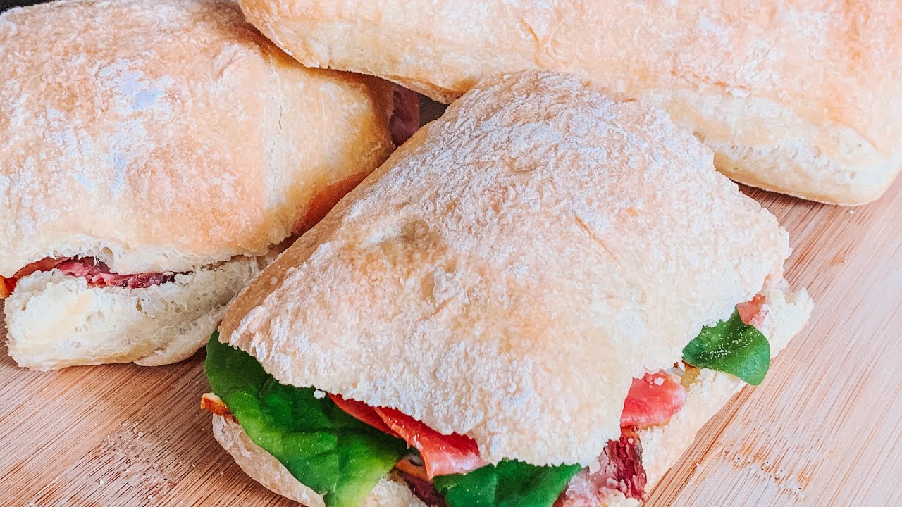 Como hacer PAN CIABATTA en  CASA / Receta deliciosa y fácil