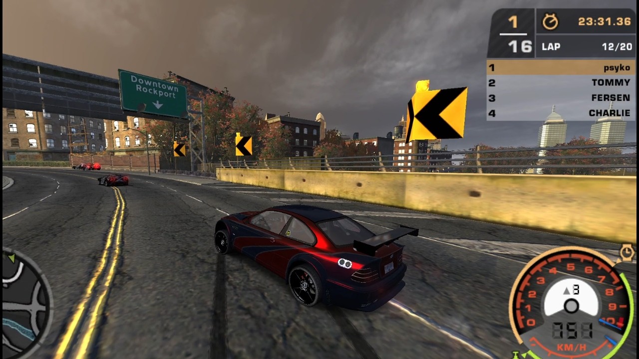 Crazy challenge 13 laps Hastings circuit heat level 10 and infinite cross cars! - Nfs Most Wanted