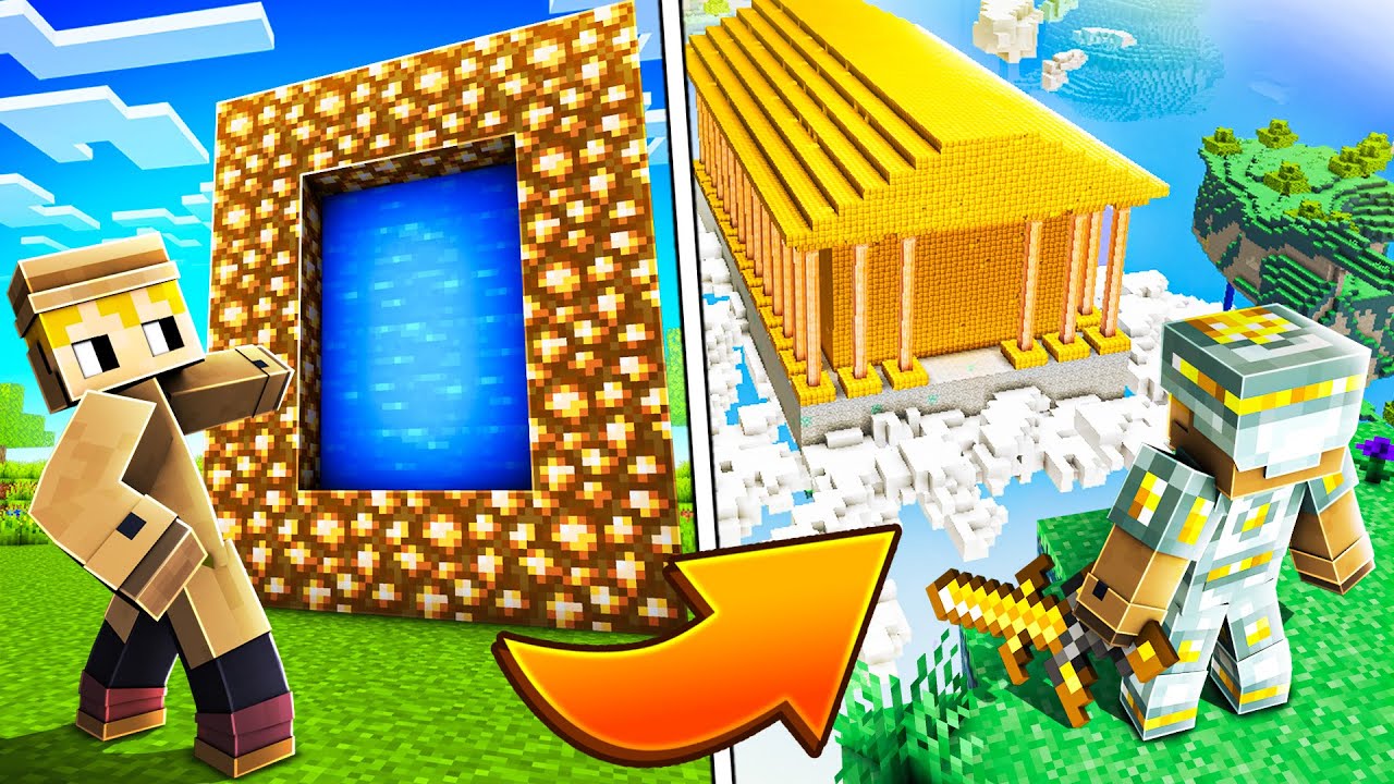 Ich habe die Minecraft HIMMELS Dimension erkundet!
