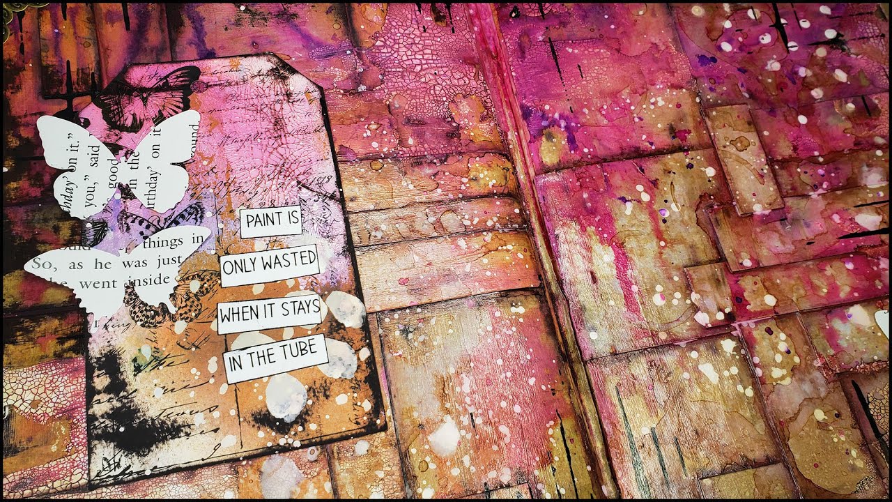 Creating Texture with Scraps + Oxide Inks