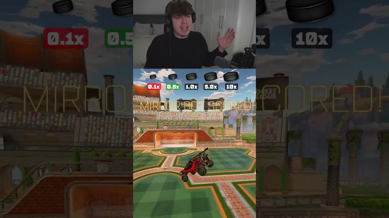 Pinching a 10x Sized Puck In Rocket League! 🤯