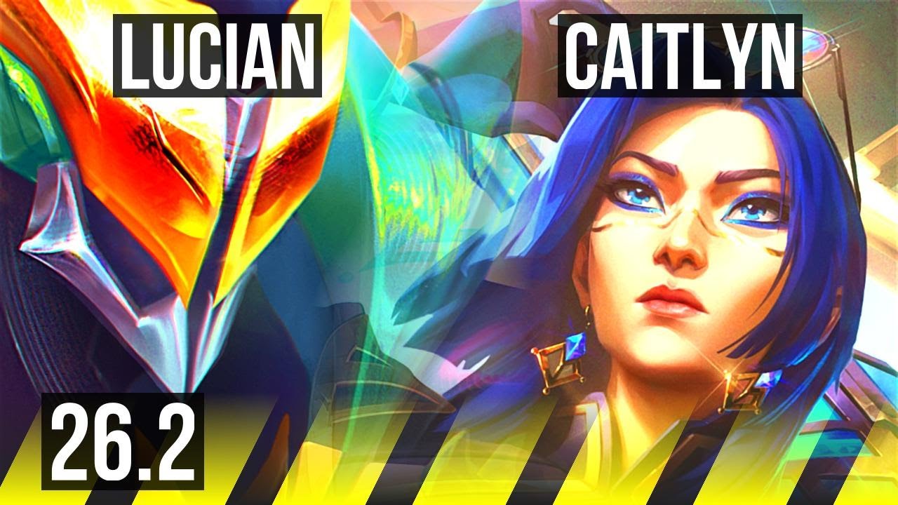 LUCIAN & Nautilus vs CAITLYN & Nami (ADC) | Good KDA: 23/2/3, 52K damage | EUW Master | 26.2