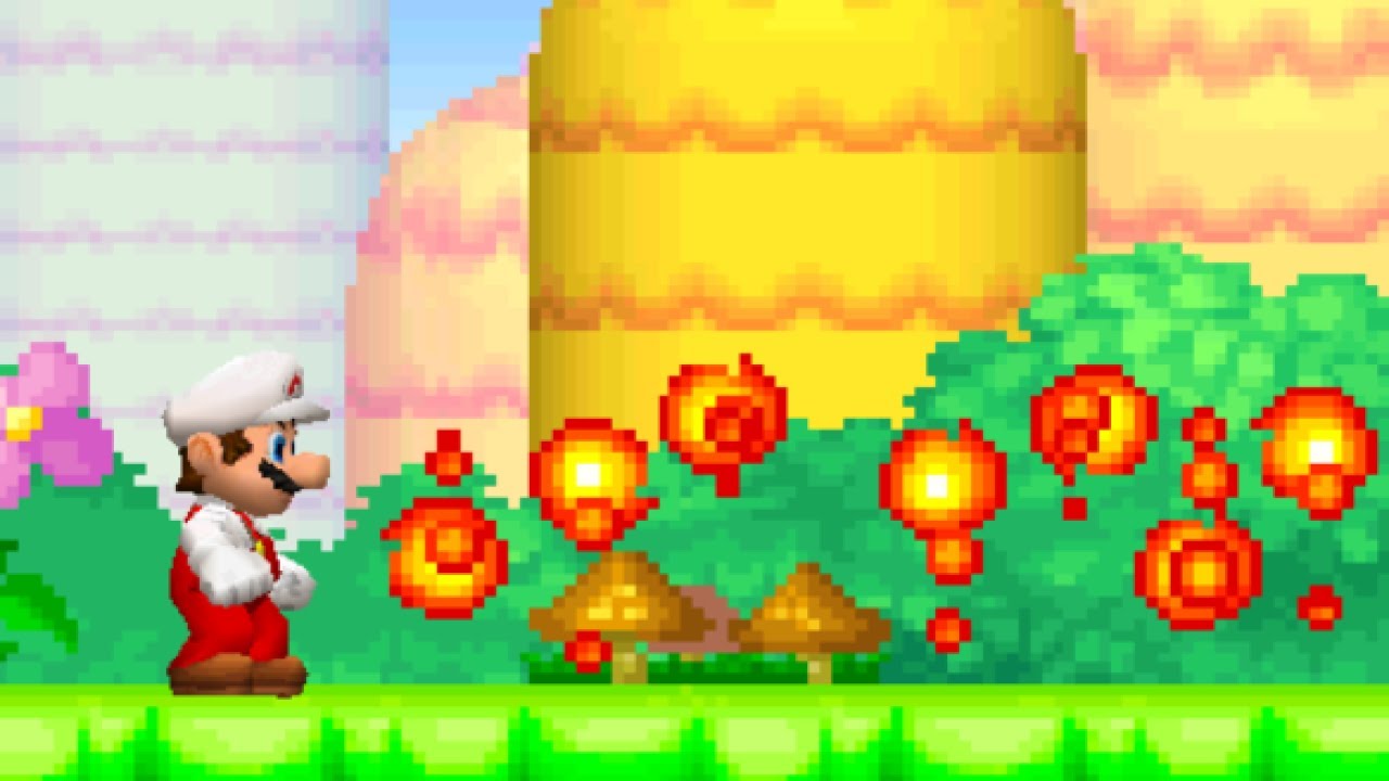 New Super Mario Bros DS - Bouncing Fireballs Hack