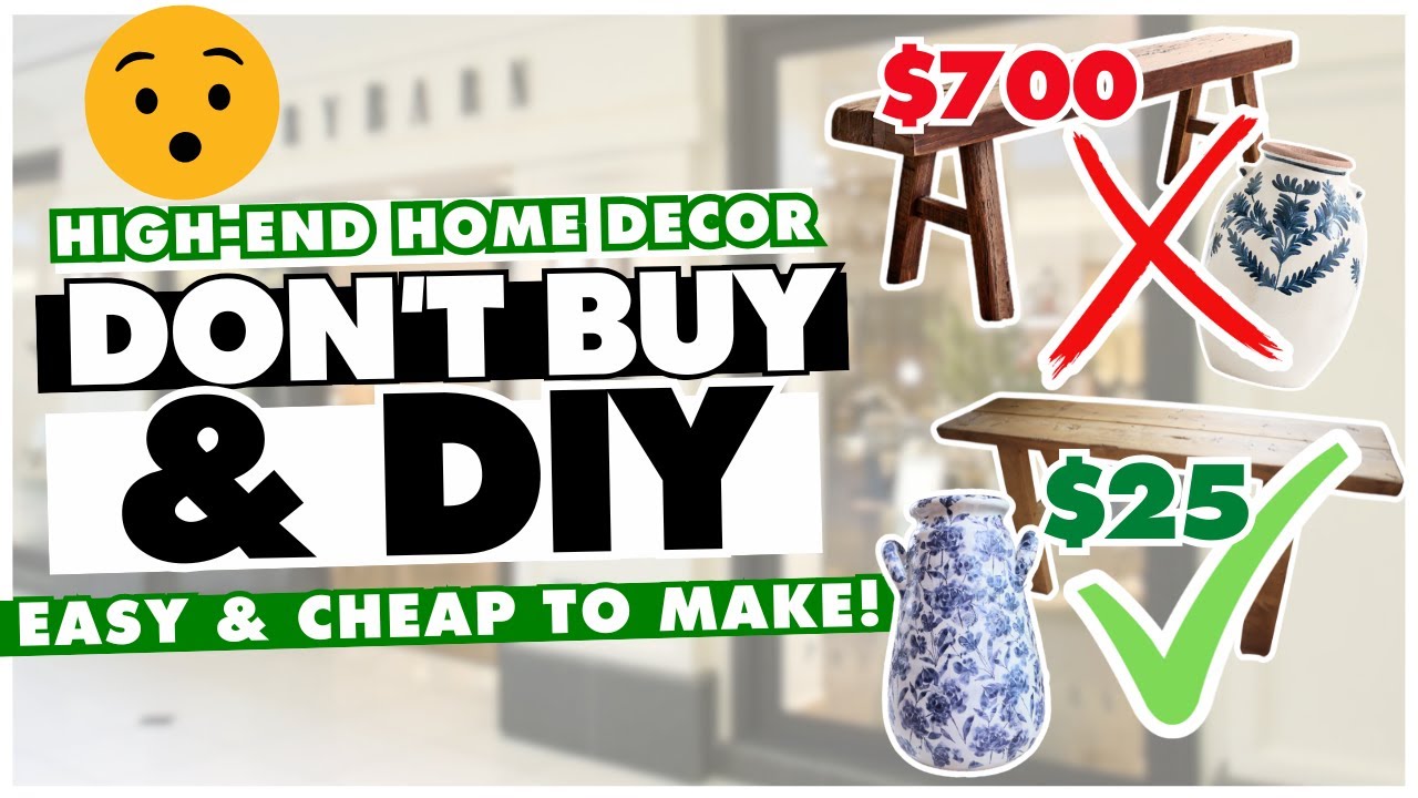 🤯 WOAH! These BUDGET DIYS give a high-end look for SO. MUCH. LESS! ⭐️ Home Decor DIY Dupes