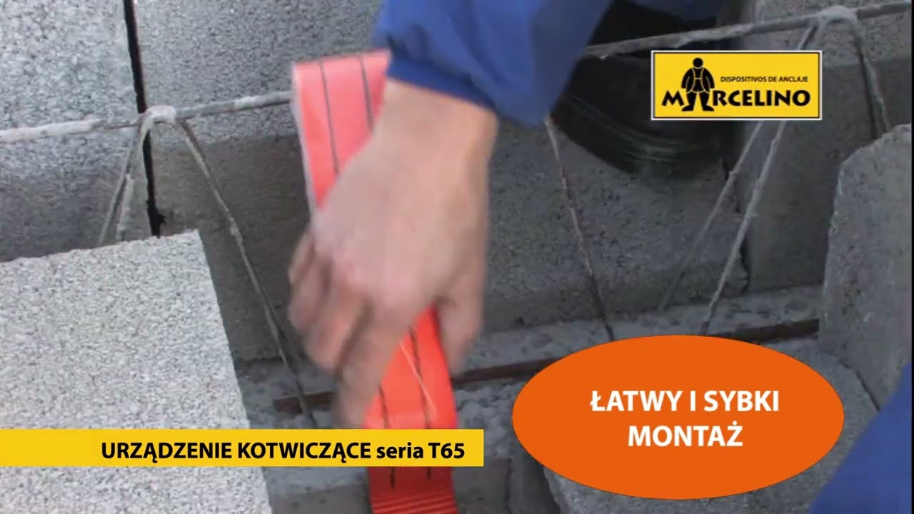 Punkt kotwiczący taśmowy PN EN 795 - MARCELINO