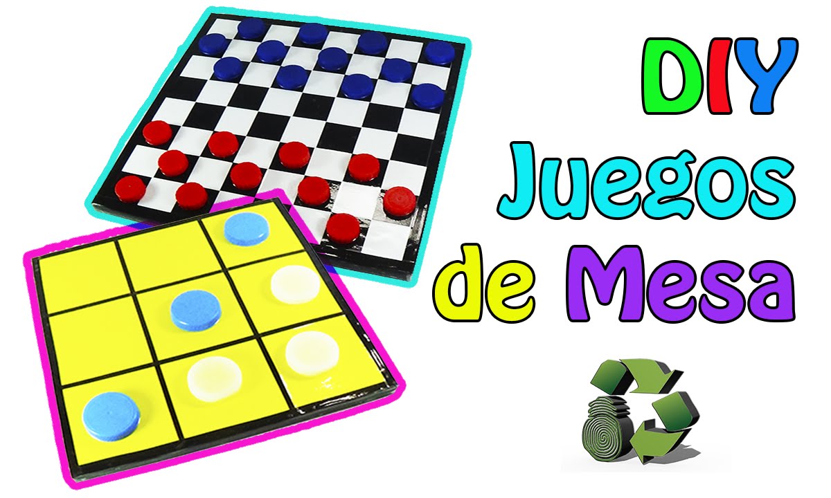 Juguetes Reciclados - Juegos de Mesa 2 en 1 (Reciclaje) Ecobrisa