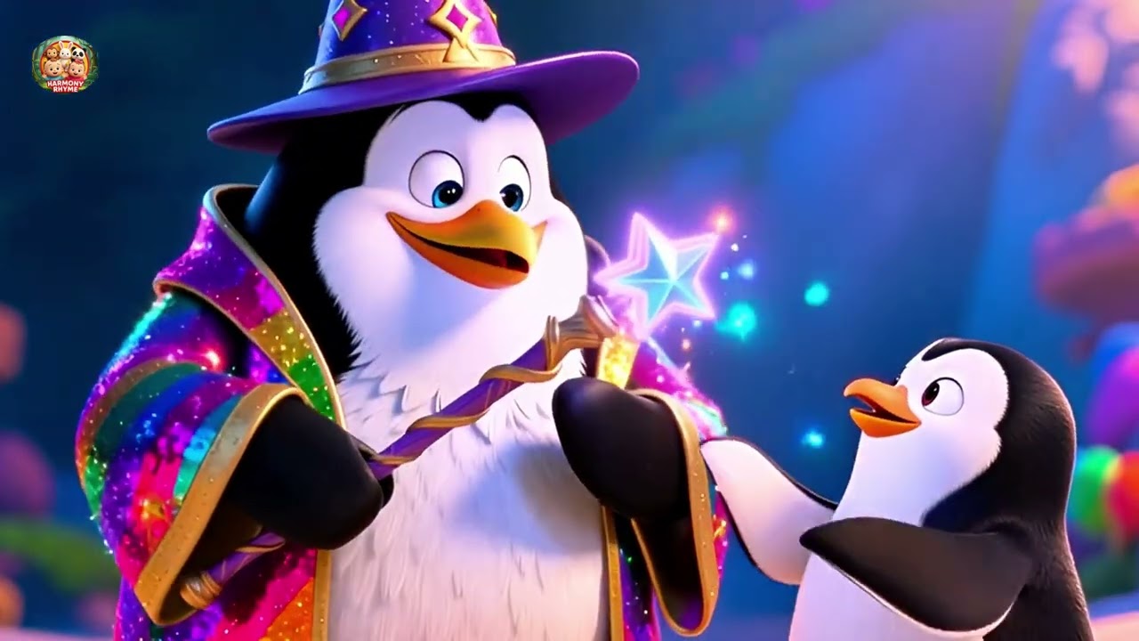 Baby Penguin The Adventure 🐧❄️🌈🎶 Fun Ice Journey & Learning Song for Kids | Nursery Rhyme