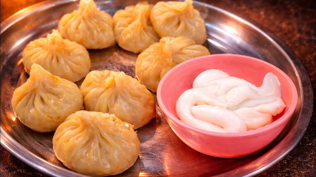 Street Style Veg Momos Recipe 😋😋 #momos #streetfood #food