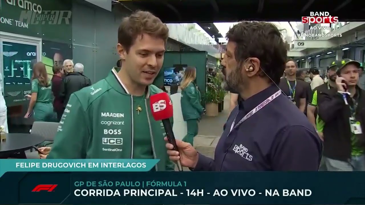 FELIPE DRUGOVICH FALA COM EXCLUSIVIDADE NO PADDOCK DA F&Oacute;RMULA 1!