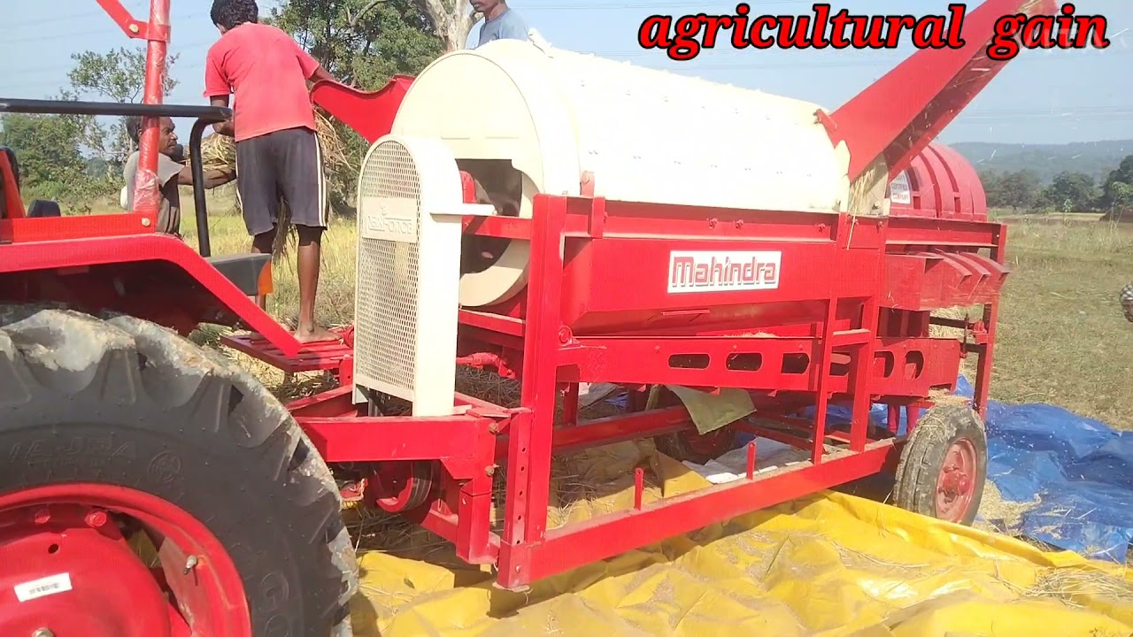 New Mahindra paddy thressing machine with mahindra B275 Turbo 39 HP Tractor