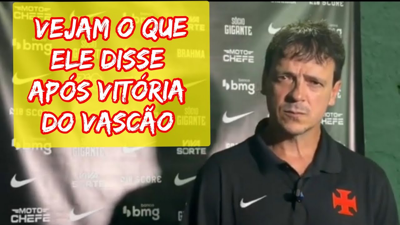Coletiva de Imprensa com  Fernando Diniz | VASCO 3 x 0 Boa Vista 