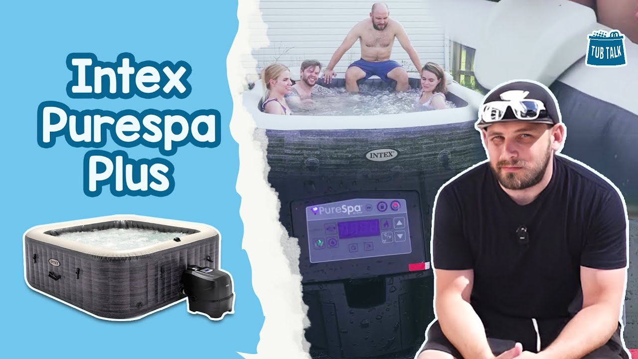 Установка и обзор надувной гидромассажной ванны Intex PureSpa Plus