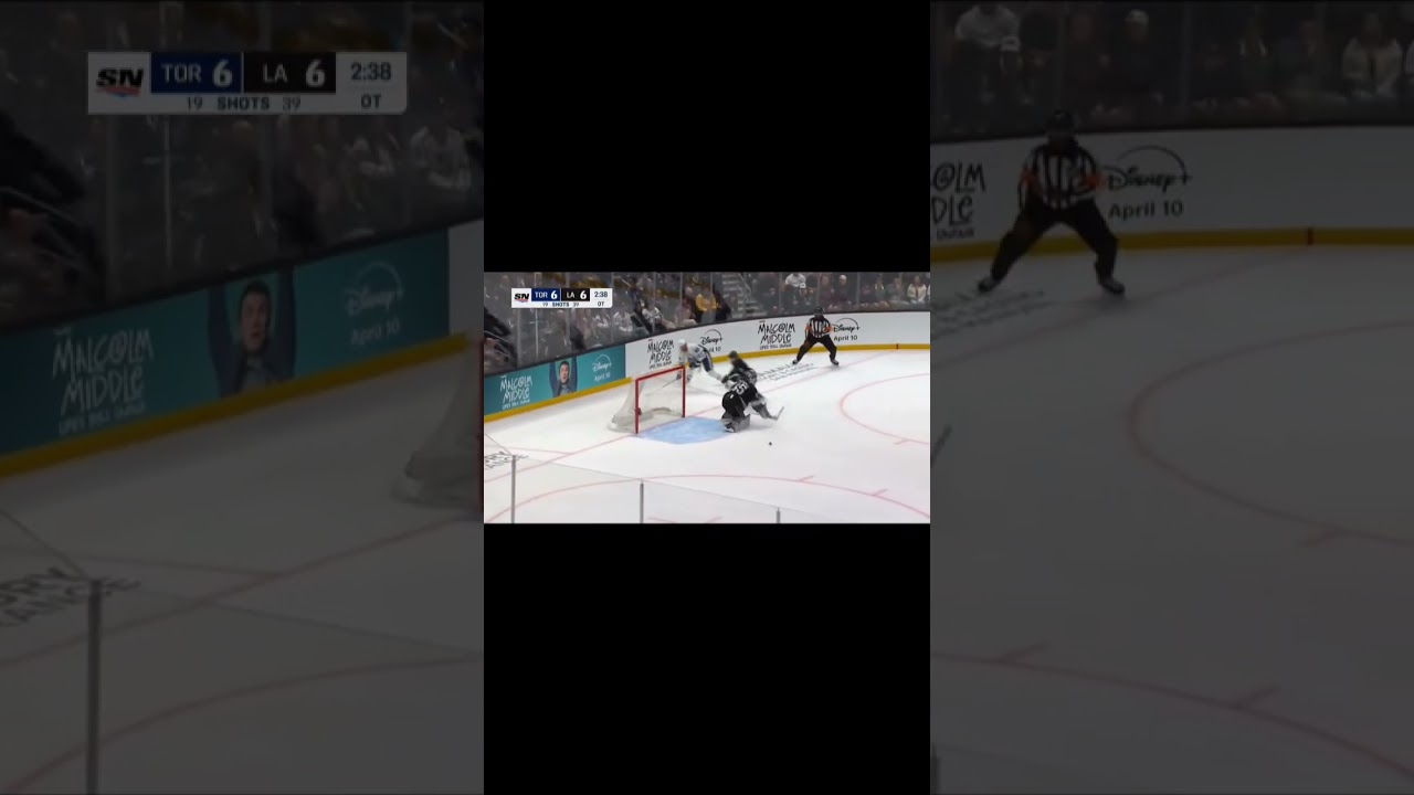 Future Maple Leaf Byfield wins it in OT #torontomapleleafs #lakings #leafs #leafsforever