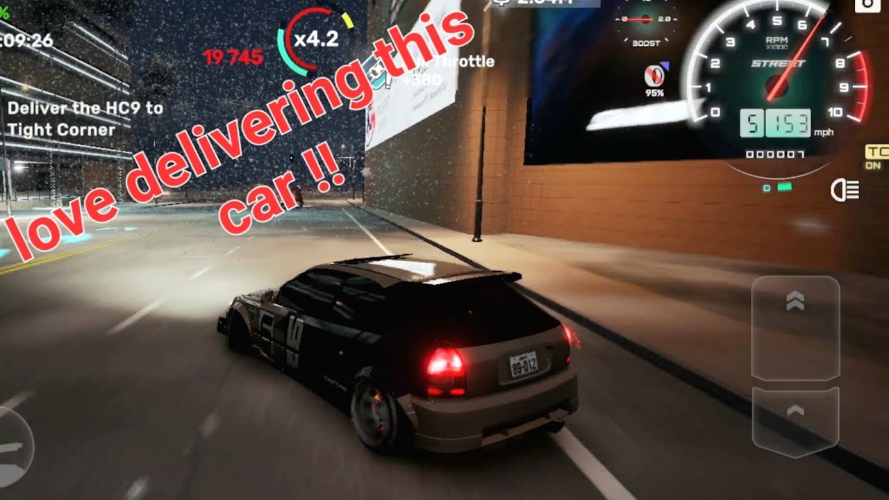 CarX street mobile/ S23 Android game play . Delivering #HC9 (Civic EK9) 60fps graphics 