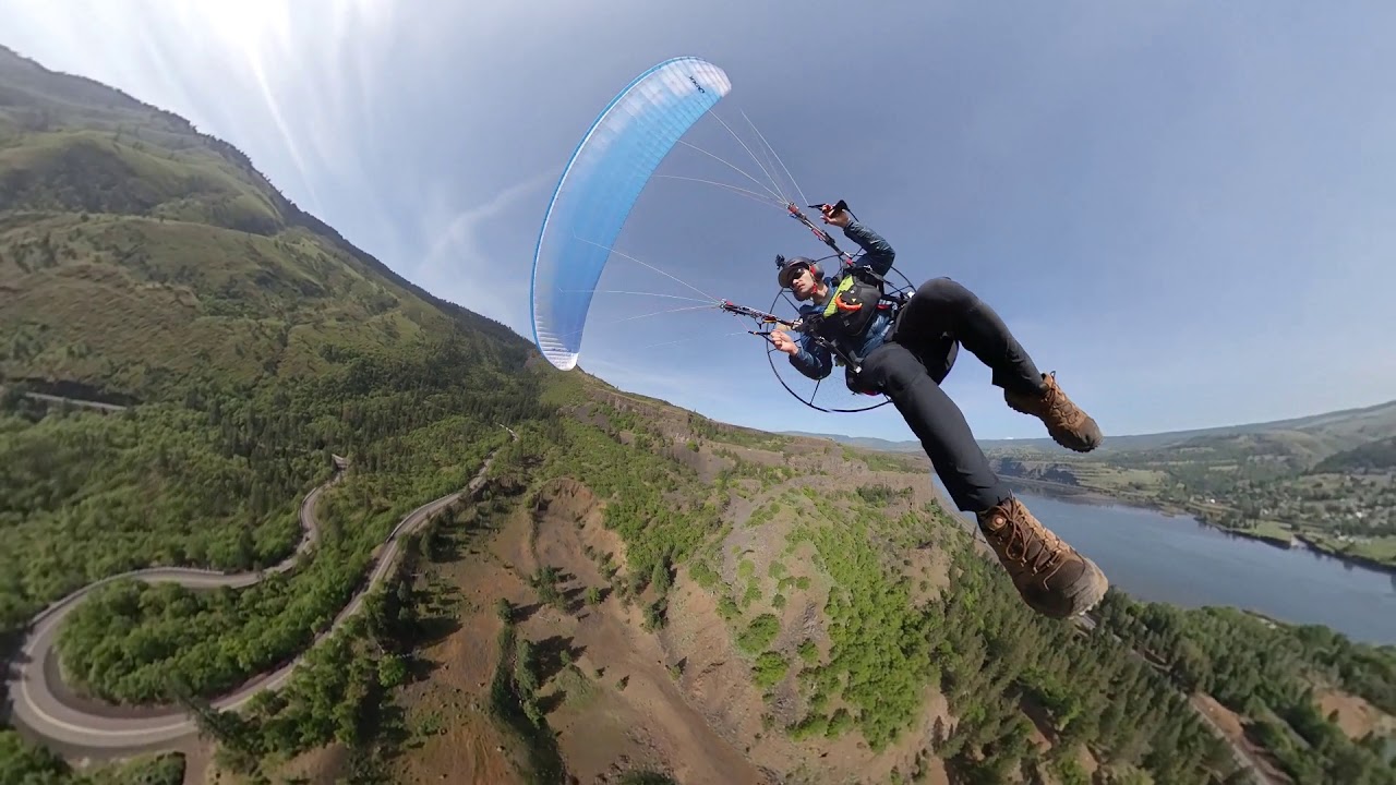 60 Mile Paramotor Flight in the Columbia River Gorge