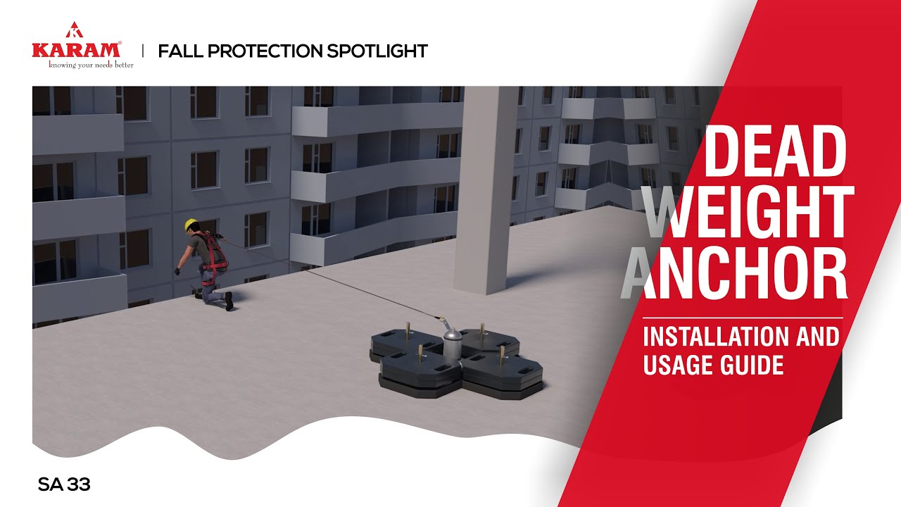 KARAM SA33 Dead Weight Anchor Quick Installation Guide | KARAM Safety
