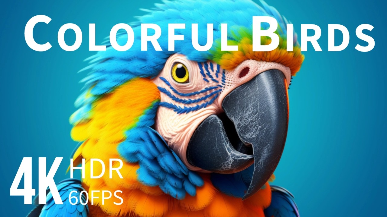 Most Colorful Birds in Stunning 4K | Beautiful Bird Sounds in the Jungle | Peaceful Getaways 4k UHD