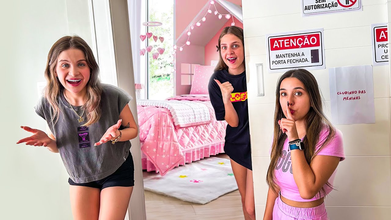ABRIMOS UM CLUBINHO SECRETO DAS MENINAS! 🩷🤫