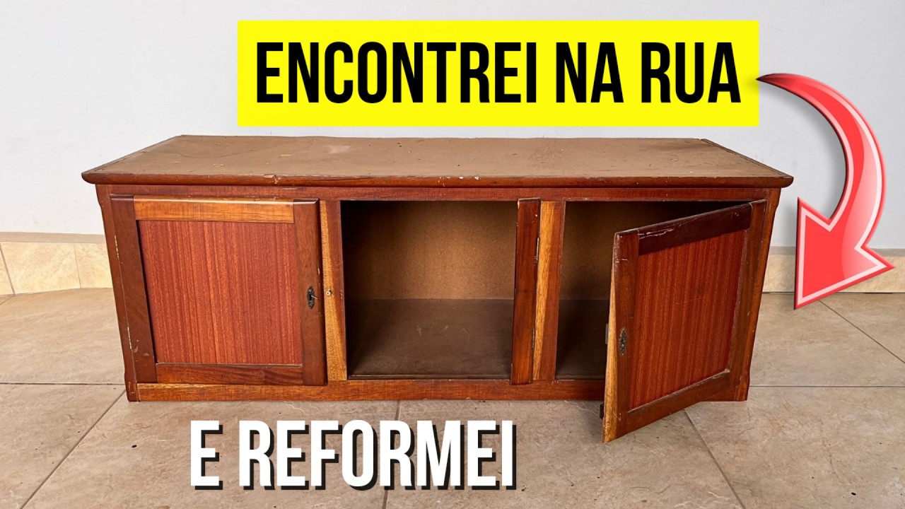Transformei esse ARMÁRIO VELHO que encontrei e VOCÊ NÃO vai ACREDITAR NO RESULTADO! DO LIXO AO LUXO
