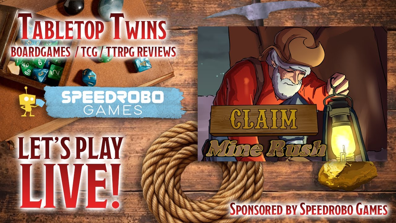 [TABLETOP TWINS]  Reviewing Speedrobo Games' Claim Mine Rush  (Yuki & Yuna | Twin Vtubers)