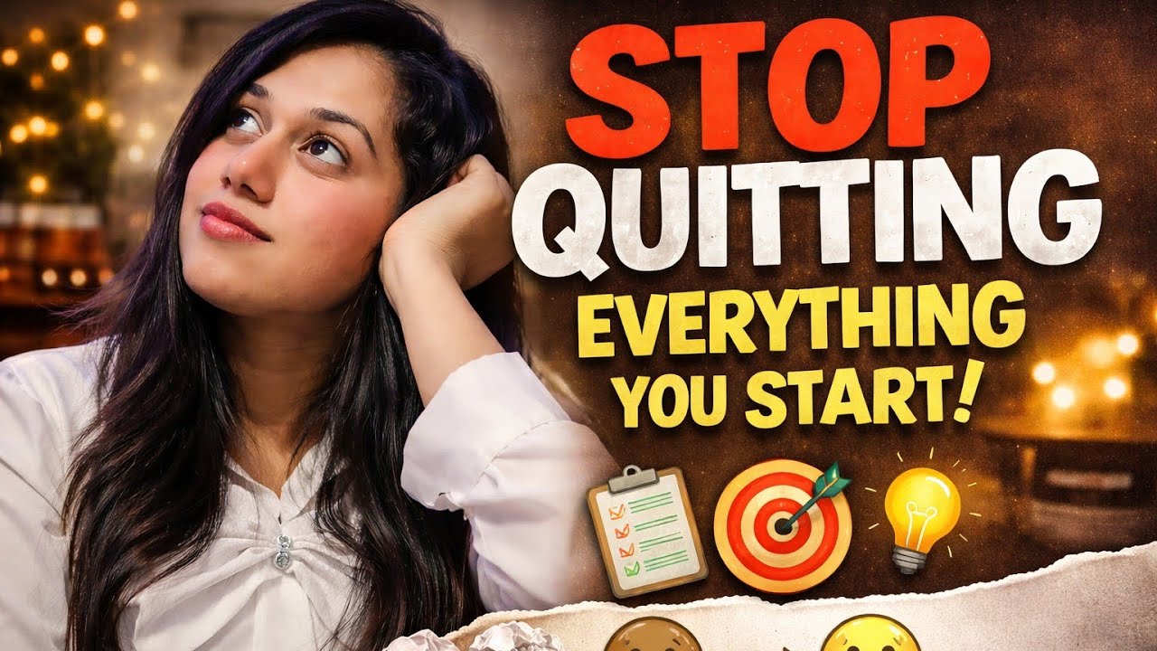 Why You Quit Everything You Start (And How to Finally Stop)‼️