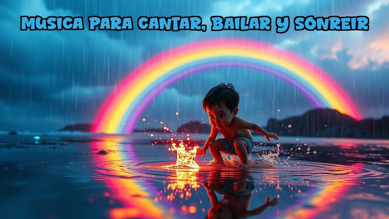 Jugando Bajo la Lluvia ☔🎈 | Canción para Niños Pequeños