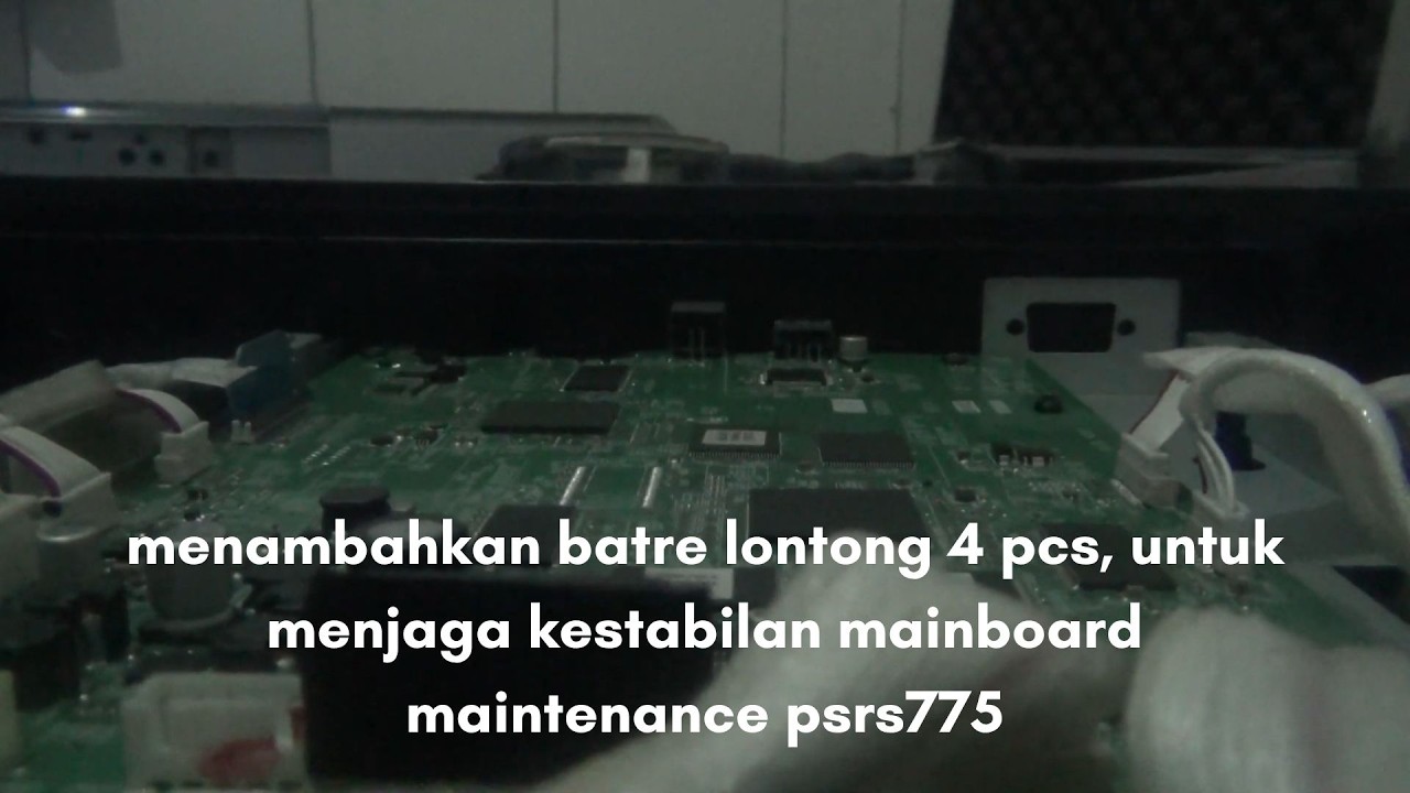 menambahkan batre lontong 4 pcs, untuk menjaga kestabilan mainboard maintenance psrs775