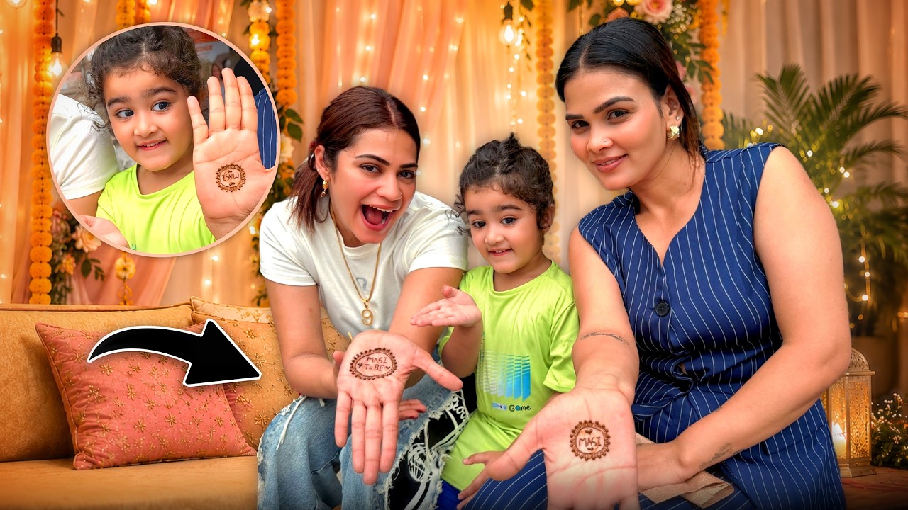cheena ke baby ke liye lagwayi mehendi 