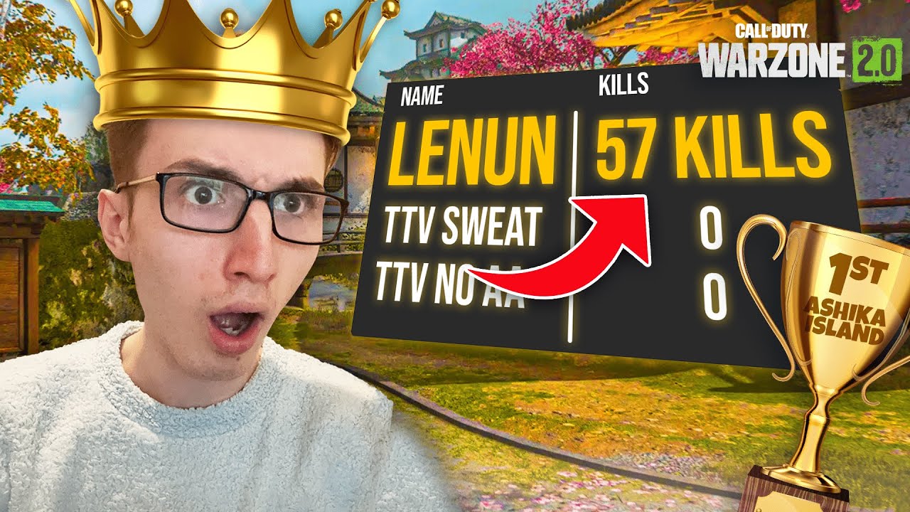 *I BROKE THE WORLD RECORD* *57 KILL* IN WARZONE 2.0 Ashika Island!