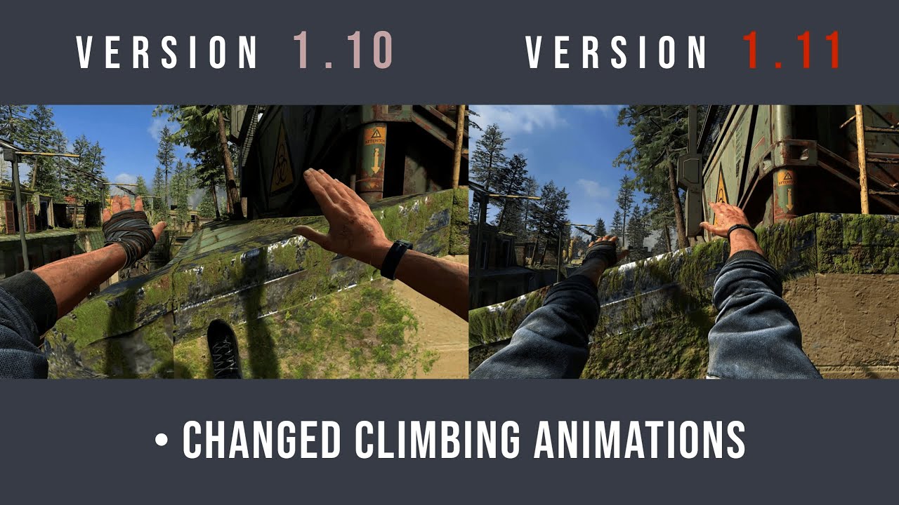 DL2 New Update | Physical Parkour (1.11) vs Old Version (1.10) - Short Parkour Run