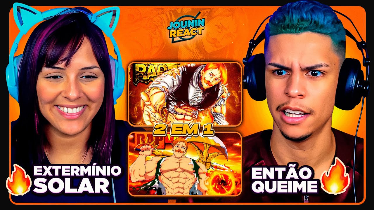 2 EM 1 - Rap do Escanor | TK RAPS e VG BEATS | [React em Casal] 🔥
