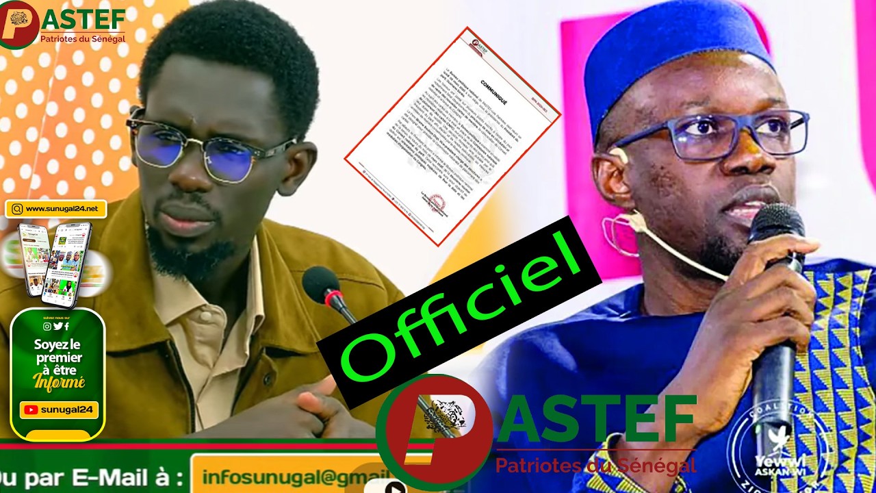 OFFICIEL : Date du 1er Congrès de PASTEF fixée ! Sonko va-t-il céder la présidence du parti ?