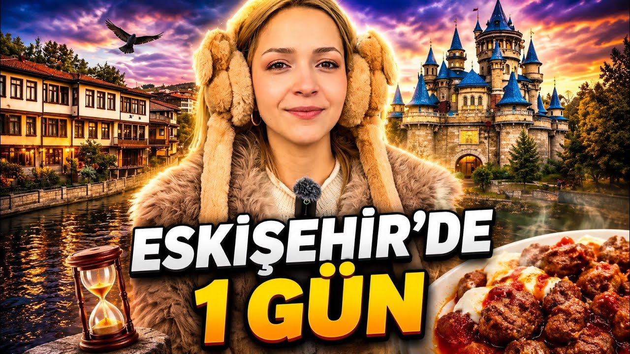 ESKİŞEHİR'DE 1 GÜN GEÇİRDİM! Gezilecek Yerler (Öğrenci Şehri Vlog)